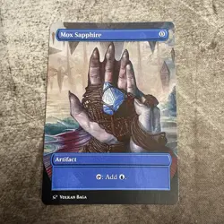Mox Sapphire- Custom Art MTG Magic The Gathering Playtest Card - Image 1