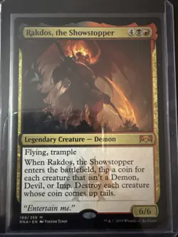 MTG Rakdos, the Showstopper Ravnica Allegiance 199/259 Regular Mythic Near Mint - Image 1