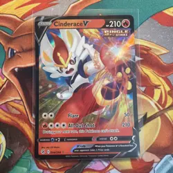 Cinderace V 044/264 - Fusion Strike - Pokemon Card - Near Mint - Image 1