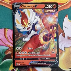 Cinderace V 044/264 - Fusion Strike - Pokemon Card - Near Mint - Image 3