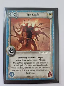 WARLORD Saga of the Storm CCG Mercenary Character Card - TER-SOTH 080/162 - Image 1