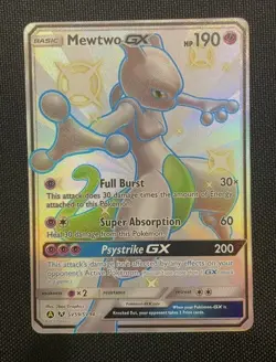 Mewtwo GX - SV59/SV94 - Pokemon Hidden Fates Sun & Moon Shiny Rare Card NM - Image 1
