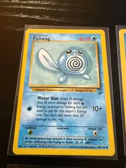 Vintage Pokemon Water Card Lot WOTC Base Fossil Jungle Poliwag Horsea Kingler - Image 5