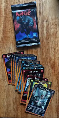 Rage the Werewolf Trading Card Game ©1995 Approx 80 cards - Image 3