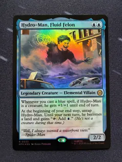 Hydro-Man, Fluid Felon Foil Marvel's Spider-Man Rare (SPM) MTG - Image 1