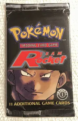 Pokemon Team Rocket 1st Edition Booster Pack Factory Sealed (original owner) - Image 1