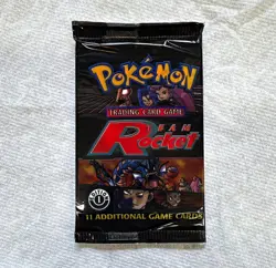 WOTC Pokemon TCG Team Rocket 1st Edition Sealed Booster Pack 11 UNWEIGHED! - Image 1