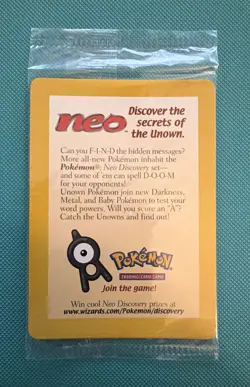 Pokemon TCG Entei Wizards Black Star Promos 34 Holo Promo Promo sealed - Image 1