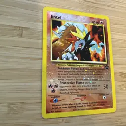 Pokemon TCG Entei Wizards Black Star Promos #34 Holo Promo ~ Damaged Creases - Image 2