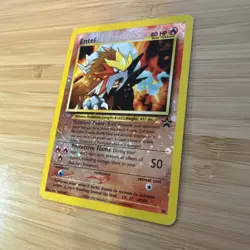 Pokemon TCG Entei Wizards Black Star Promos #34 Holo Promo ~ Damaged Creases - Image 3