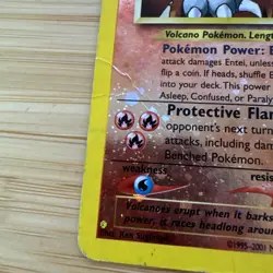 Pokemon TCG Entei Wizards Black Star Promos #34 Holo Promo ~ Damaged Creases - Image 4