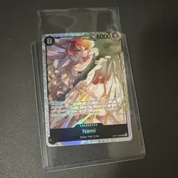 Bandai One Piece Card Game Nami OP15-086 Character Full Art Holo EN 6000 8 - Image 1