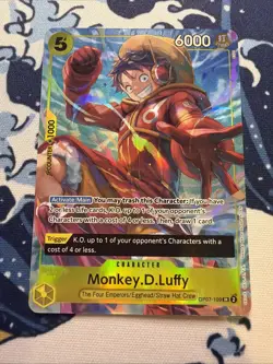 Monkey.D.Luffy • OP07-109 SR Illustration Box Vol 3 Holo Foil One Piece TCG NM - Image 1