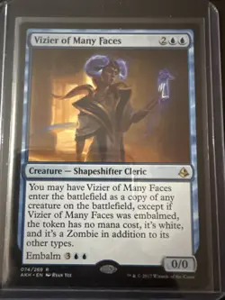 VIZIER OF MANY FACES ~ NM ~ MTG Magic the Gathering - Amonkhet AKH 074/269 - Image 1