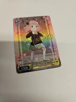 Signed Weiss Schwarz Spy×Family Psychic girl Anya SPY/S106-001SP SP NM JP - Image 1