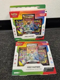 2 Packs Sealed New Pokemon TCG First Partner Illustration Collection Series 1 - Image 1