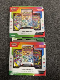 2 Packs Sealed New Pokemon TCG First Partner Illustration Collection Series 1 - Image 3
