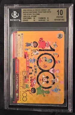 Weiss Schwarz Disney 100 Together with the Story to Come BGS 10 BLACK LABEL 💎 - Image 1