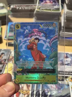 2024 One Piece Monkey D Luffy OP07-109 (TR) Treasure Rare Two Legends NM - Image 1