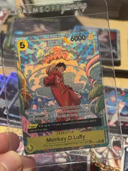 2024 One Piece Monkey D Luffy OP07-109 (TR) Treasure Rare Two Legends NM - Image 3
