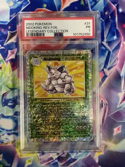 PSA 1 2002 POKEMON LEGENDARY COLLECTION 31/110 NIDOKING-REVERSE FOIL - Image 1