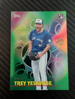 2026 Topps Series 2 Titans Of The Game Green /99 Trey Yesavage RC #TOG-40 - Image 1