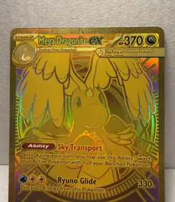 Pokemon TCG: Ascended Heroes - Mega Dragonite Ex 295/217 - Gold Hyper Rare - Image 3