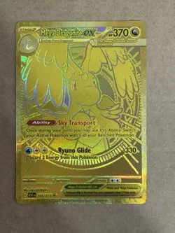 Pokemon TCG Mega Dragonite ex 295/217 Gold Hyper Rare Ascended Heroes-Excellent - Image 1