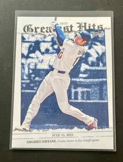 2026 Topps Series 1 - 2025 Greatest Hits Shohei Ohtani #GH-17 - Image 1