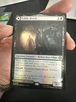 MTG SPM Eddie Brock Venom Lethal Protector 55 Mythic Spider-Man Foil NM - Image 1