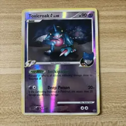 Pokemon TCG Toxicroak G 40/127 Platinum Reverse Holo Rare Pokemon Card - LP - Image 1