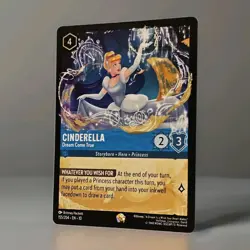 Disney Lorcana Cinderella Dream Come True Legendary Rare Non-Foil Card 155/204 - Image 2