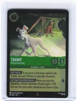 2023 Disney Lorcana—Tramp - Enterprising Dog #110/204 Archazias Island—Rare Foil - Image 1
