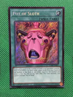 YuGiOh! - Pot Of Sloth CORI-EN061 Secret Rare 1st Edition Near Mint - Image 1