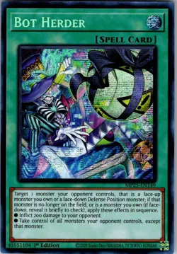 Bot Herder MP25-EN149 Prismatic Secret Rare Yu-Gi-Oh 1st Edition NM/M - Image 1
