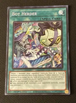 Yugioh Bot Herder - MP25-EN149 - Prismatic Secret Rare - Near Mint - Image 1