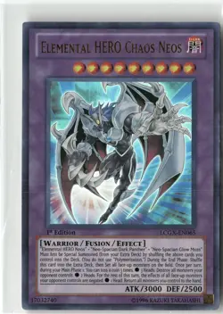 Elemental HERO Chaos Neos LCGX-EN065 Ultra Rare 1st Ed LP *Free Shipping on $5+ - Image 1