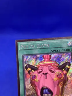 YuGiOh Chaos Origins 1st Edition Pot of Sloth CORI-EN061 Secret Rare NM - Image 3