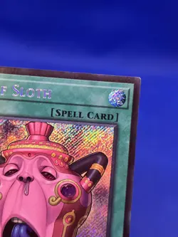 YuGiOh Chaos Origins 1st Edition Pot of Sloth CORI-EN061 Secret Rare NM - Image 4