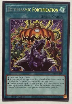 Ectoplasmic Fortification - Maze of Muertos MZMU-EN008 Yu-Gi-Oh Secret Rare NM/M - Image 1