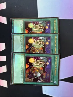 3x Mistaken Arrest 1st Edition Ultra Rare BLGG-EN114 Yu-Gi-Oh! Playset - Image 1