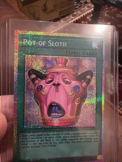 Konami Yu-Gi-Oh! Pot of Sloth CORI-EN061 Chaos Origins 1st Ed Starlight Rare. - Image 2