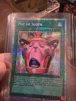 Konami Yu-Gi-Oh! Pot of Sloth CORI-EN061 Chaos Origins 1st Ed Starlight Rare. - Image 3