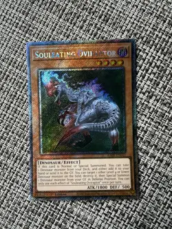Yu-Gi-Oh! TCG Souleating Oviraptor 1st Ed Platinum Secret Rare - Image 1