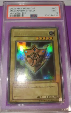 2002 MP-1 Yu-Gi-Oh Millennium Shield McDonald's Promo #001 PSA 9 Rare - Image 1