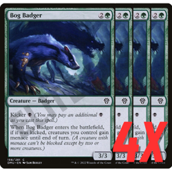 MTG Bog Badger (Dominaria United) 156/281 (NEAR MINT) (4X) - Image 1