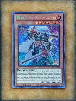 Yugioh War Rock Meteoragon LIOV-EN088 Secret Rare 1st Ed NM - Image 1