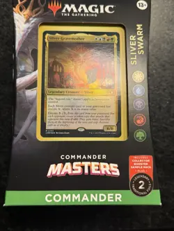 New and Sealed x 1 Commander Masters Commander Deck - Sliver Swarm MTG Preconstr - Image 1