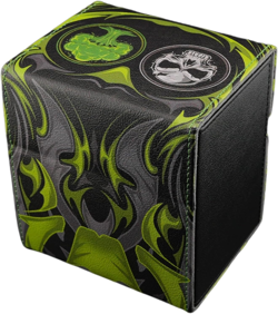Ai Armor MTG Commander 100+ Card Custom Art Deck Box with Storage (Green/Black) - Image 2