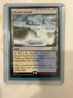 MTG Flooded Strand Land Modern Horizons 3 Rare Regular Card 0220 - Image 1